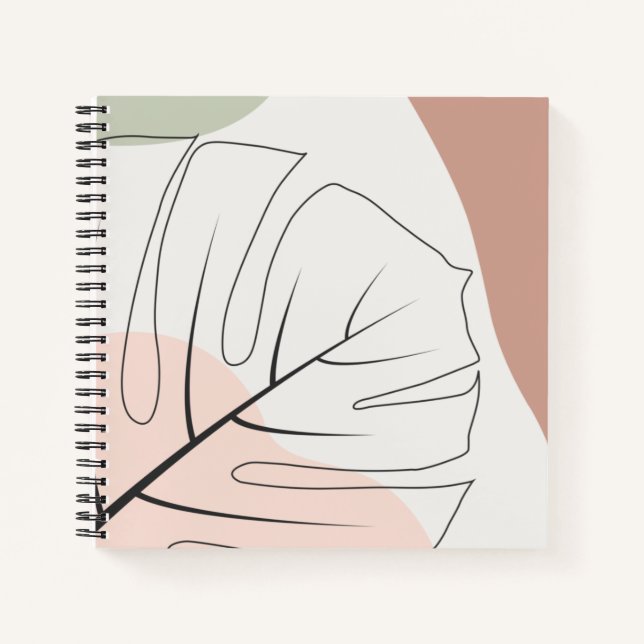 Monstera minimalist notebook (Front)