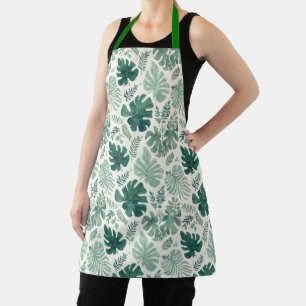 Monstera Mood – Tropical Leaf Pattern Apron