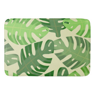 Monstera Natural Leaf Large Bath Mat