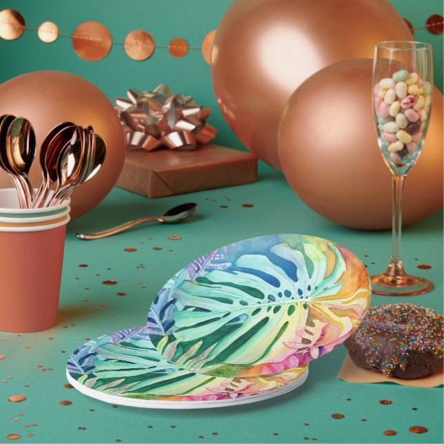 Monstera Paper Plate (Multi)