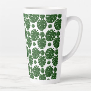 Monstera pattern  latte mug