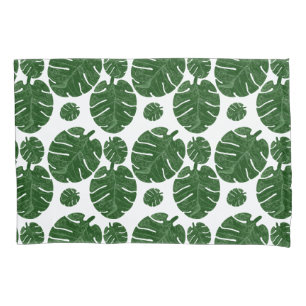 Monstera pattern  pillowcase