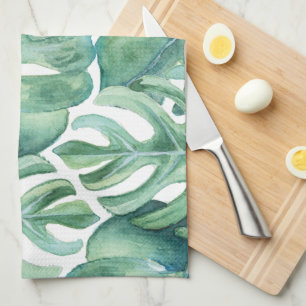 Monstera Pattern Tea Towel