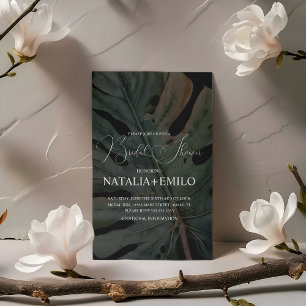 Monstera Plant Bridal Shower  Engagement Party Invitation