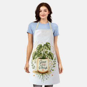 Monstera Plant in Coffee Mug   Cosy Botanical  Apron