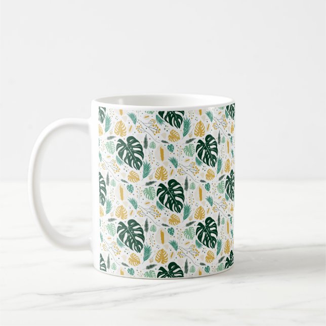 Monstera Plant Light Mug (Left)