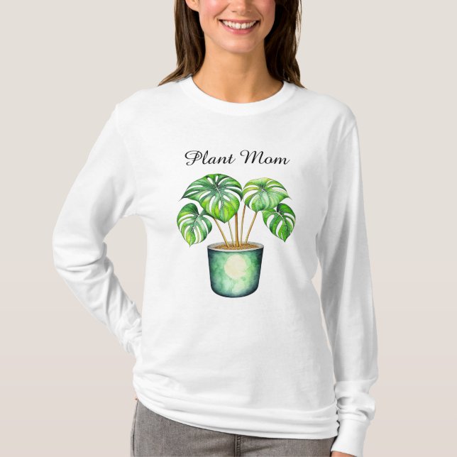 Monstera plant | Plant Mum  T-Shirt (Front)