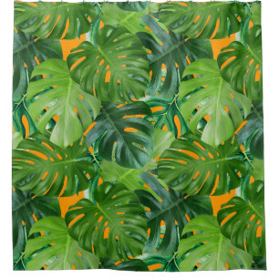 Monstera Shower Curtain