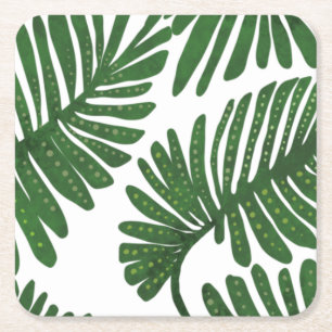 Monstera Square Paper Coaster