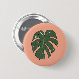 Monstera Thai Constellation 6 Cm Round Badge