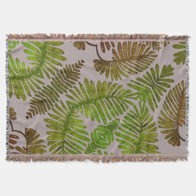 Monstera Throw Blanket (Front)