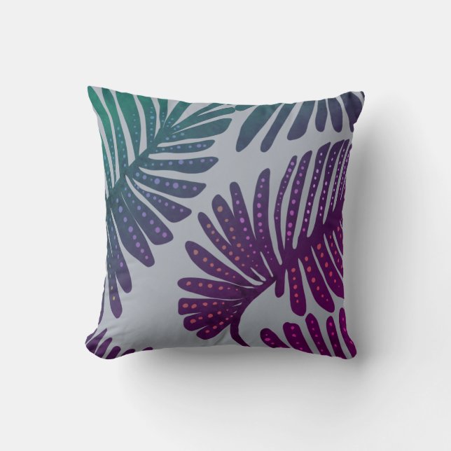 Monstera Throw Pillow (Front)