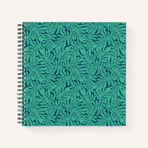 Monstera Tropical Leaf Pattern Notebook