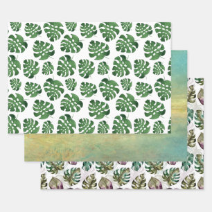 Monstera Wrapping Paper Sheet