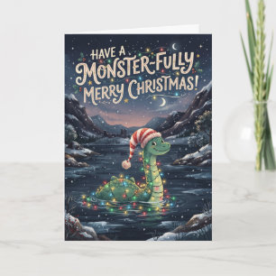 Monsterfully Merry Nessie Christmas Card