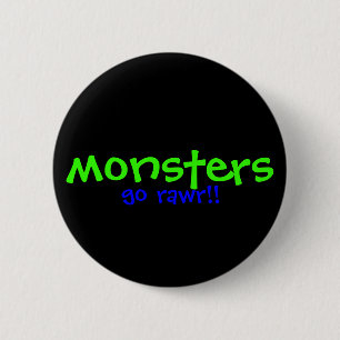 Monsters!! 6 Cm Round Badge