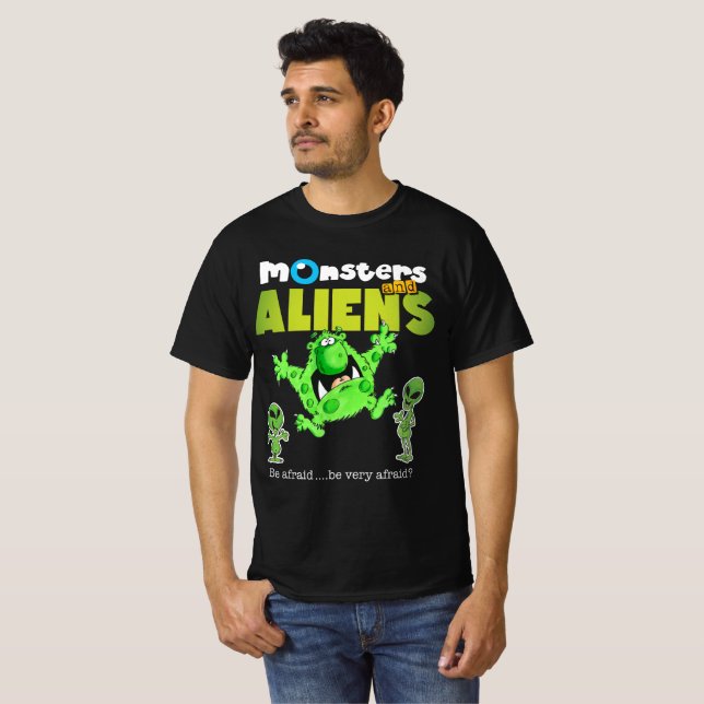 Monsters & Aliens V3 T-Shirt (Front Full)