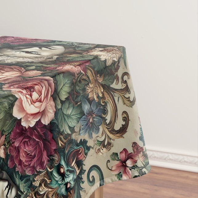 Monsters Amongst Men – Gothic Large Pattern Tablecloth (In Situ)
