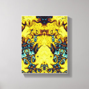 Monsters and gods epic scene canvas print