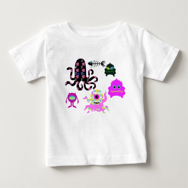 Monsters Baby T-Shirt (Front)