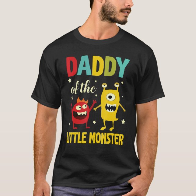Monsters Dancing Together Happy Daddy Of The Littl T-Shirt (Front)