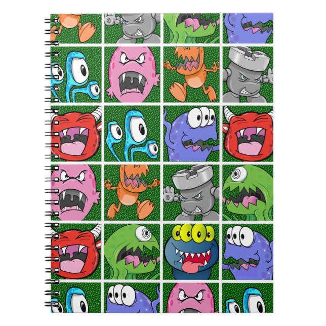 Monsters & Kaiju Spiral Notebook (Front)