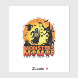 Monsters Mum Halloween Monster Ghost Skeleton Spoo