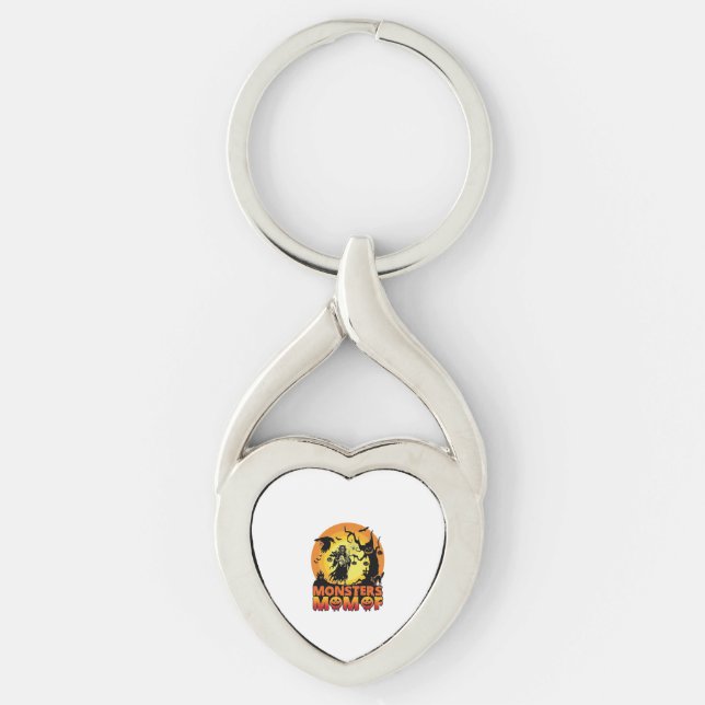 Monsters Mum Halloween Monster Ghost Skeleton Spoo Key Ring (Front)