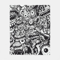 monsters pattern ugly abstract spooky scary creepy