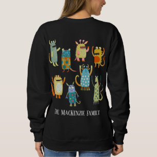 Monsters Personalised Fun Sweatshirt