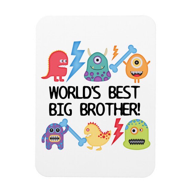 Monsters World Best Big Brother Magnet (Vertical)