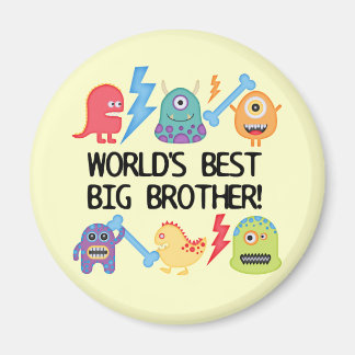 Monsters World Best Big Brother Magnet