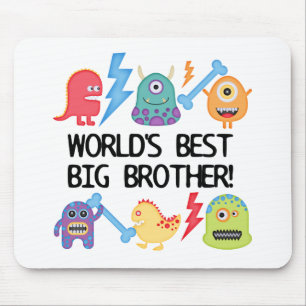 Monsters World's Best Big Brother Mouse Pad