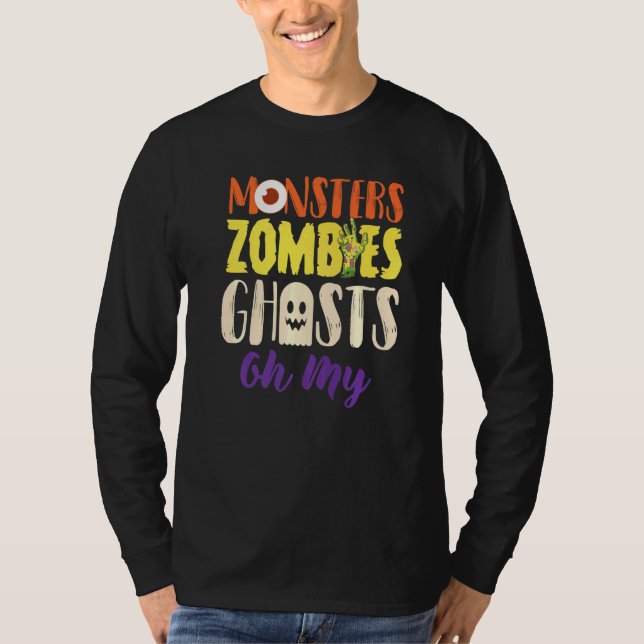 Monsters Zombies Ghosts T-Shirt (Front)