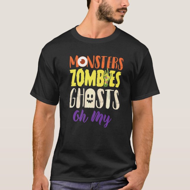 Monsters Zombies Ghosts T-Shirt (Front)