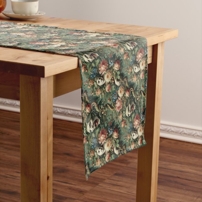 Monstres au Paradis – Gothic Victorian Short Table Runner (In Situ)