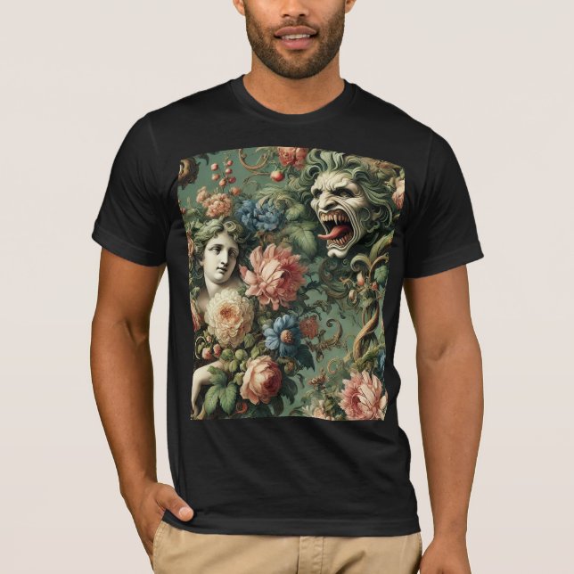 Monstres au Paradis – Gothic Wearable Art T-Shirt (Front)