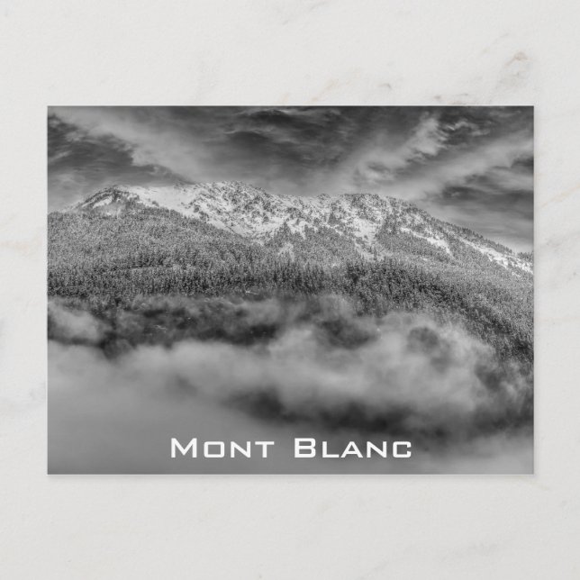 Mont Blanc France French Alps Travel Photo Postcard (Front)