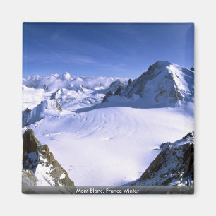 Mont Blanc, France Winter Magnet