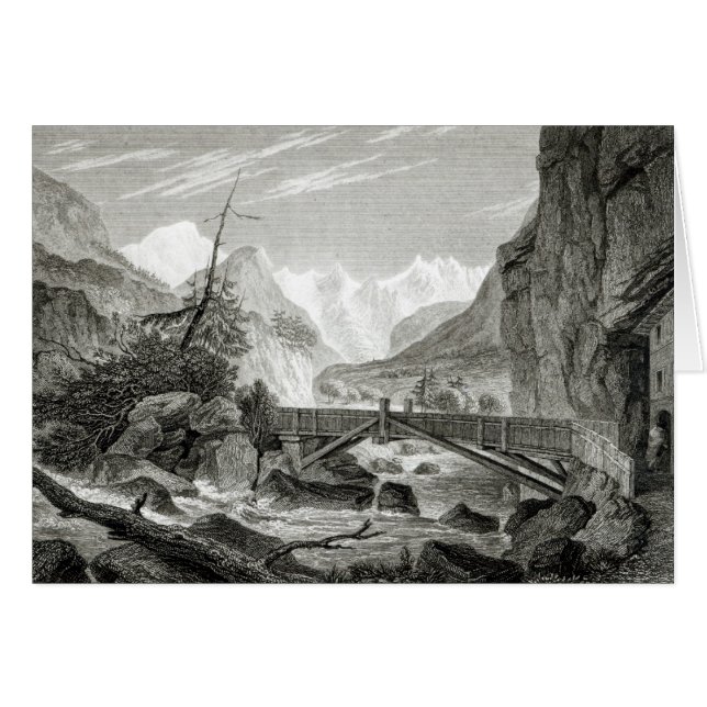 Mont Blanc from the Baths of St. Didier (Front Horizontal)
