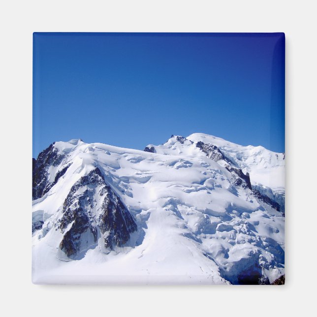Mont Blanc mountain massif. Magnet (Front)