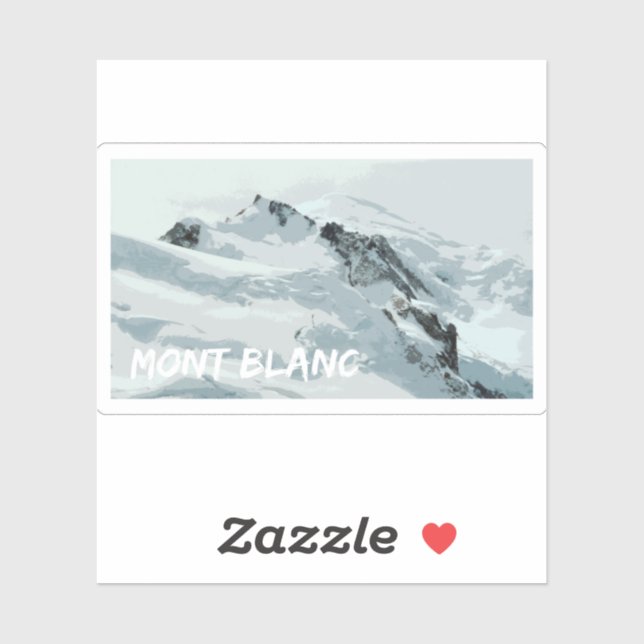 Mont Blanc Mountain Peak, France (Sheet)