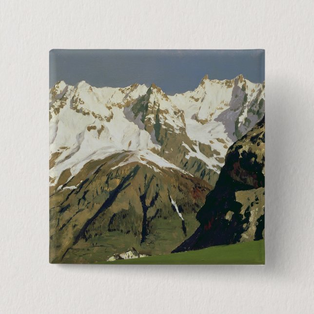 Mont Blanc Mountains, 1897 15 Cm Square Badge (Front)