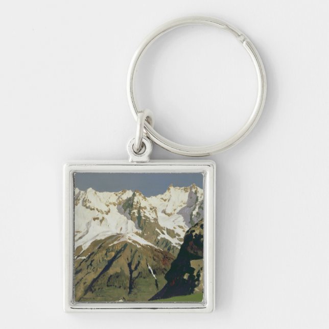 Mont Blanc Mountains, 1897 Key Ring (Front)