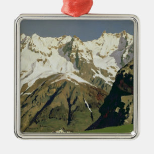 Mont Blanc Mountains, 1897 Metal Tree Decoration