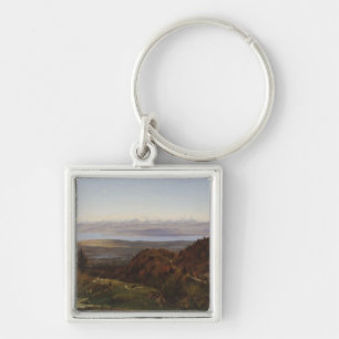 Mont-Blanc seen from Saint-Cergues, 1869 Key Ring