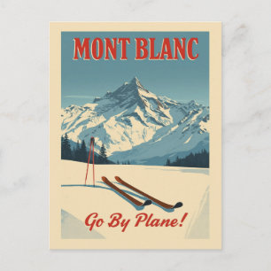 Mont Blanc Winter Escape Postcard