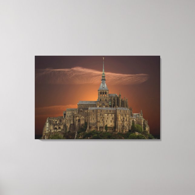 Mont-Saint-Michel Canvas Print (Front)