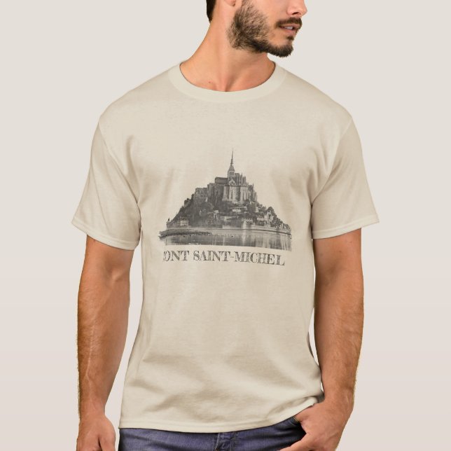 Mont Saint-Michel Distressed T-Shirt (Front)