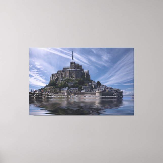 Mont Saint Michel France Canvas Print (Front)